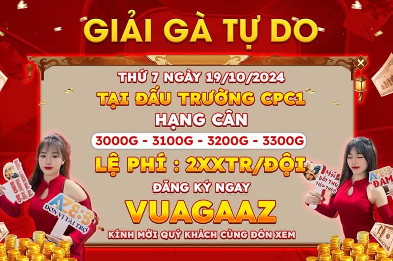 Thông Báo Giải Gà Tự Do CPC1 Ngày 19/10/2024