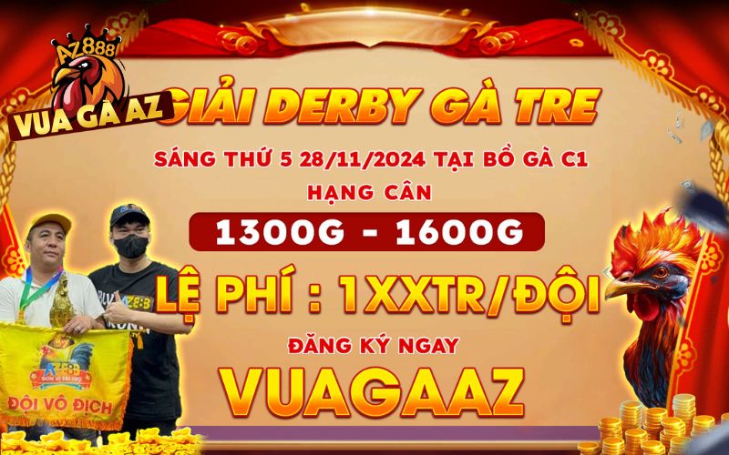 Thông Báo Giải DERBY 4 Con Gà Tre Tại CPC1 28/11/2024