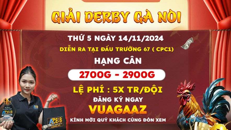 Giải Derby Gà Nòi Tại CPC1 Ngày 14/11/2024